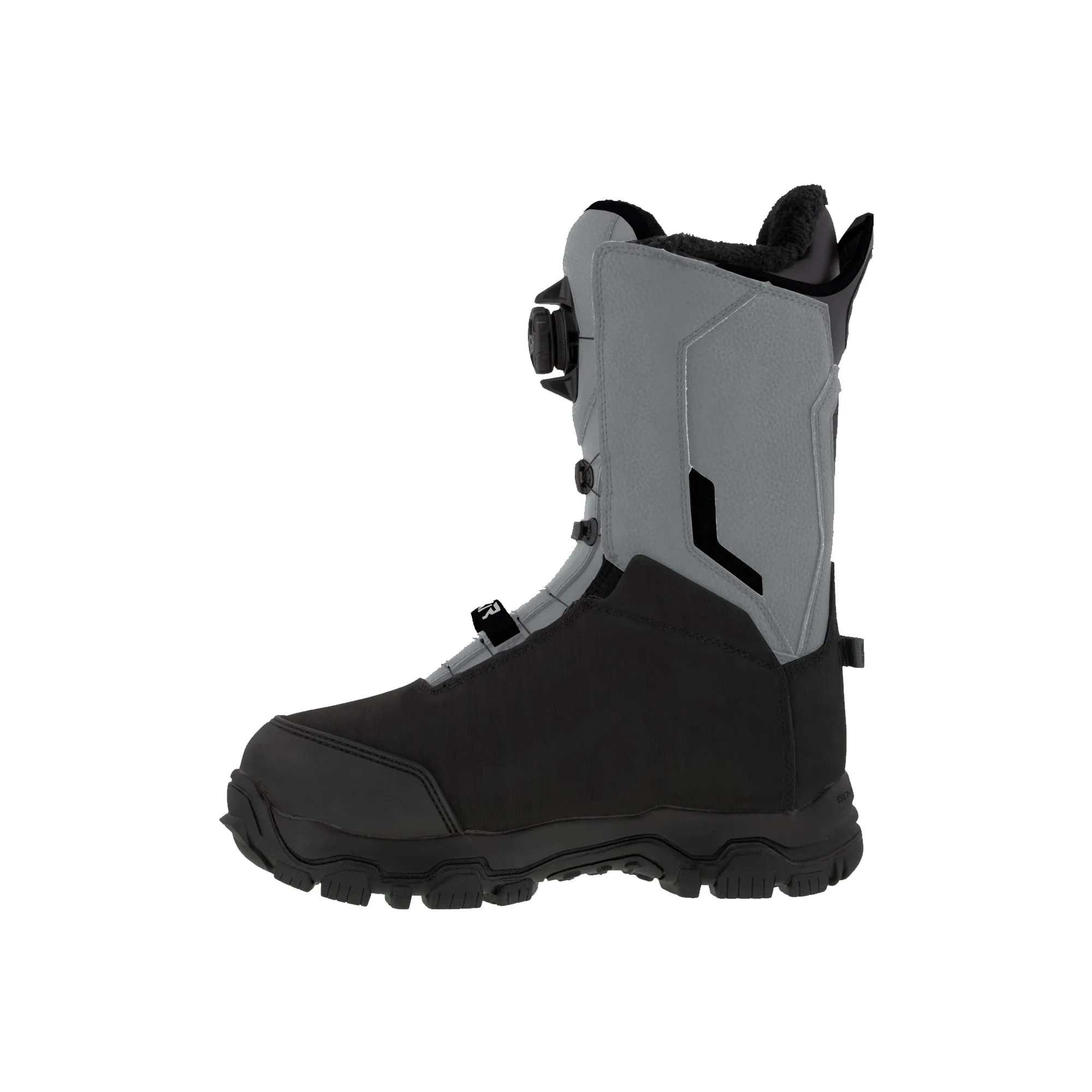 FXR Helium Dual Boa Snowmobile Boots Black/Steel Gray
